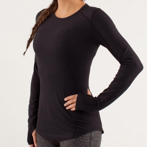 lululemon athletica Tops - LULULEMON Long Sleeve Tee Black
